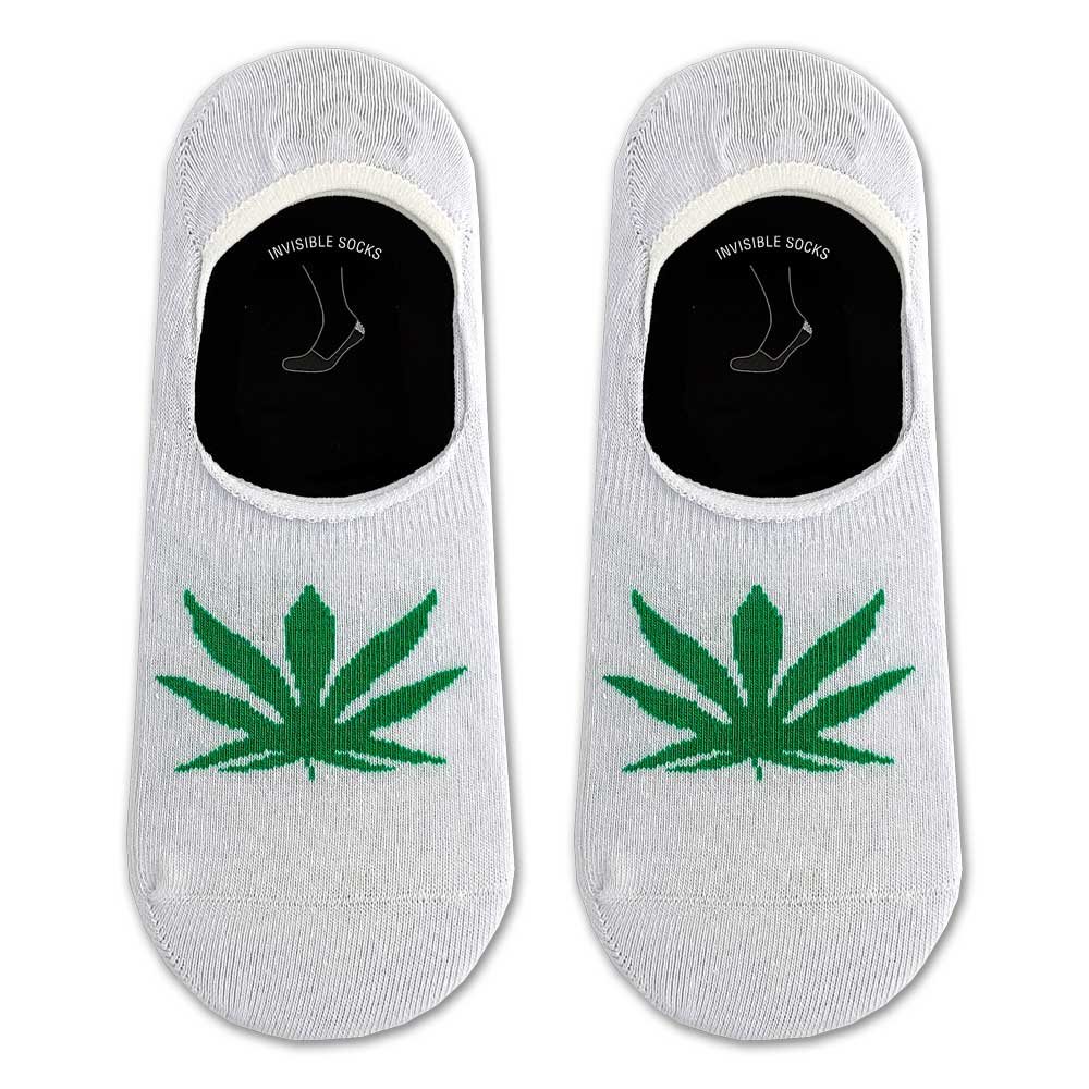 Αόρατη Κάλτσα Βαμβακερή με Σχέδια Marijuana AXID Αόρατη Κάλτσα Βαμβακερή με Σχέδια Marijuana AXID