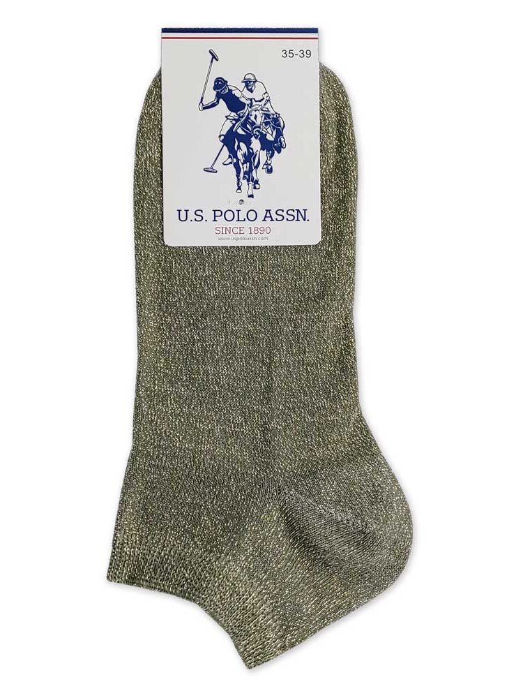 Κάλτσα Σοσόνι Μονόχρωμη με Στράς U.S. POLO ASSN.
