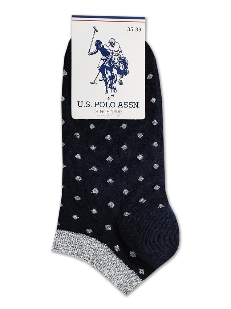 Κάλτσα Σοσόνι Βαμβακερή με Πουά Σχέδιο U.S. POLO ASSN.