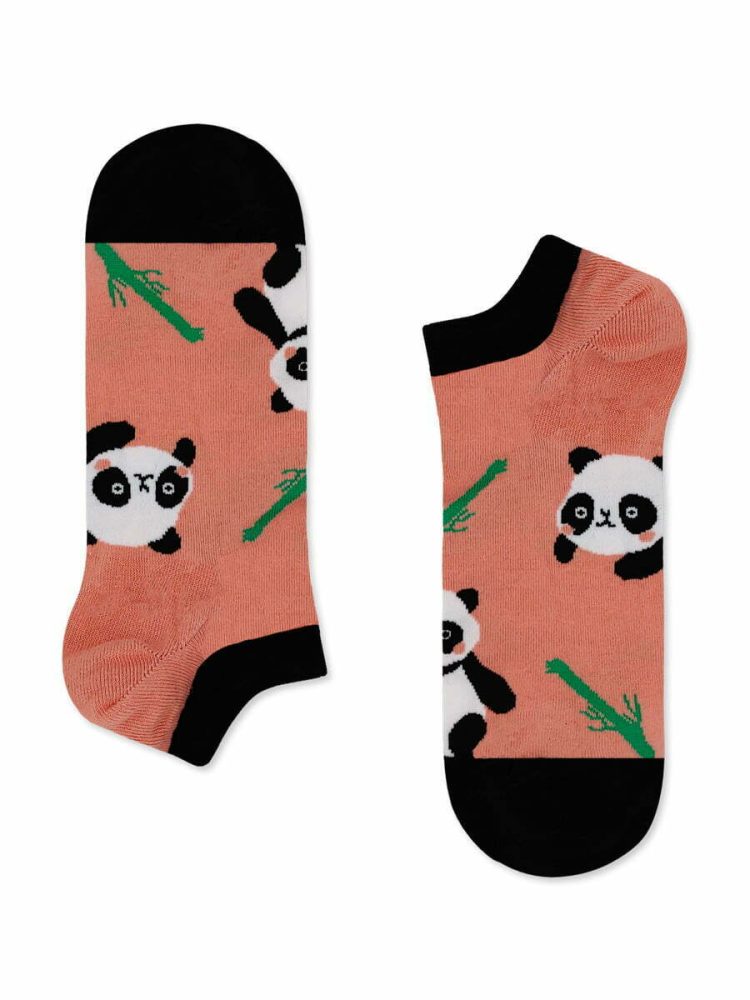 Κάλτσα Βαμβακερή με Σχέδια Cute Panda NODO