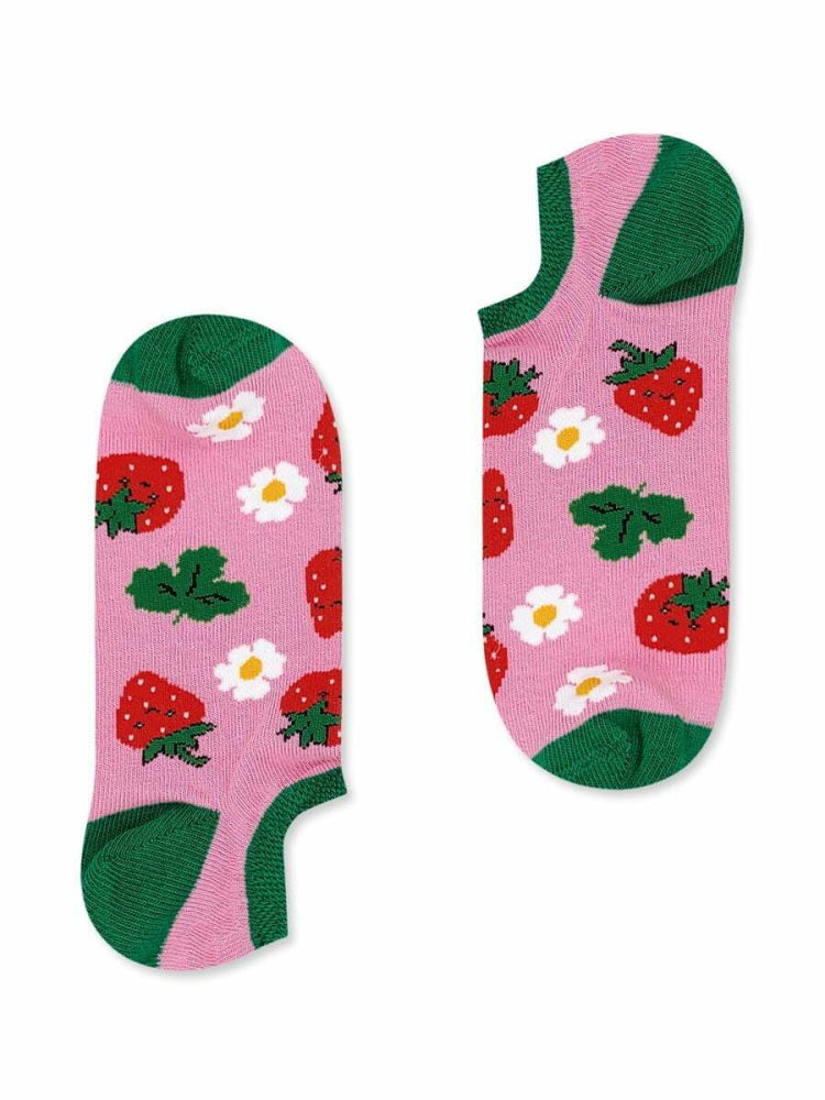 Παιδική Κάλτσα Βαμβακερή με Σχέδια Strawberry NODO