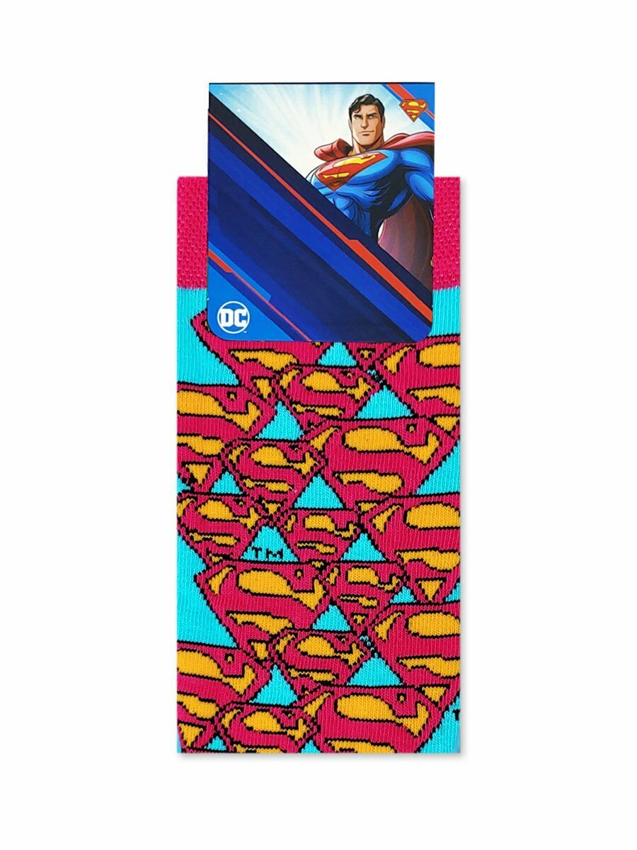Κάλτσα Βαμβακερή με Σχέδια Superman DC DC Κάλτσα με Σχέδια Superman