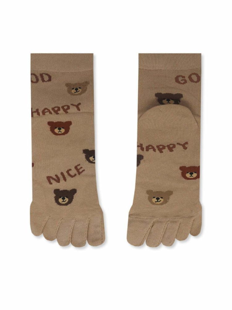 YTLI Κάλτσα με Δάχτυλα Toe Socks με Σχέδια Teddy Bear