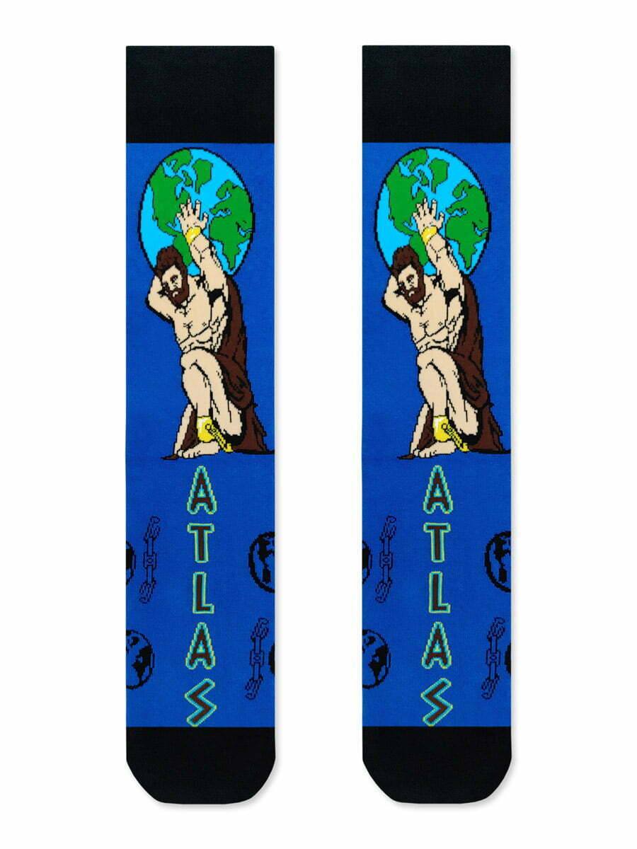 Βαμβακερή Κάλτσα με Σχέδια Atlas The Titan NODO NODO Κάλτσα με Σχέδια Atlas The Titan