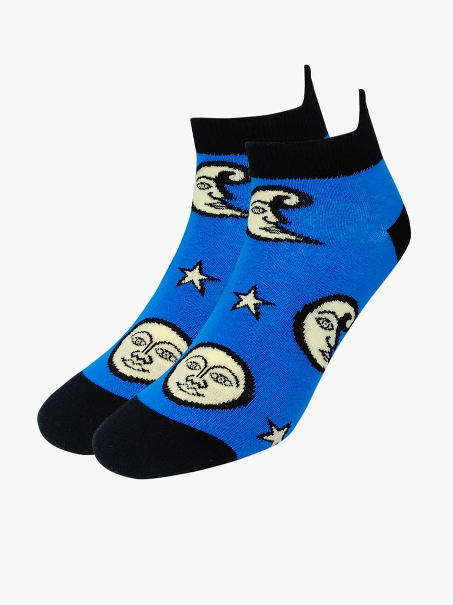 Κάλτσα Βαμβακερή με Σχέδια Moon and Stars με Γλωσσάκι AXID AXID Κάλτσα με Σχέδια Moon and Stars με Γλωσσάκι