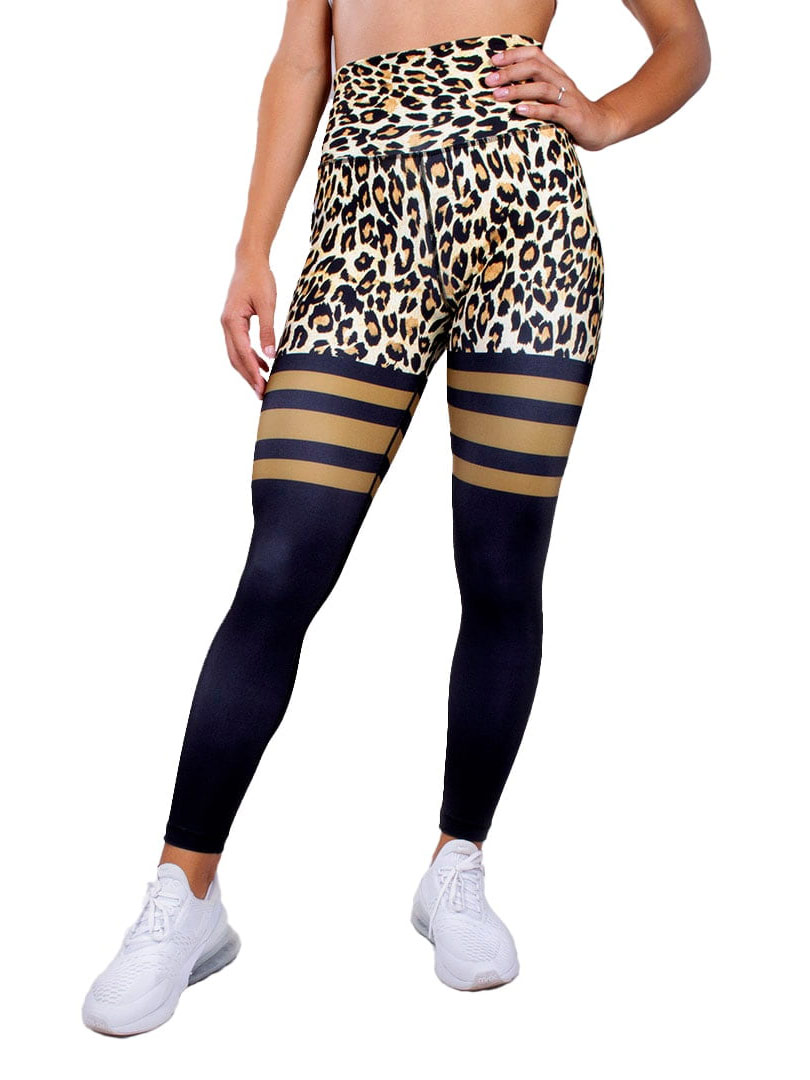Κολάν Ψηλόμεσο Σύσφιξης με Σχέδια Animal Print Ψηλόμεσο Κολάν Σύσφιξης με Σχέδια Animal Print