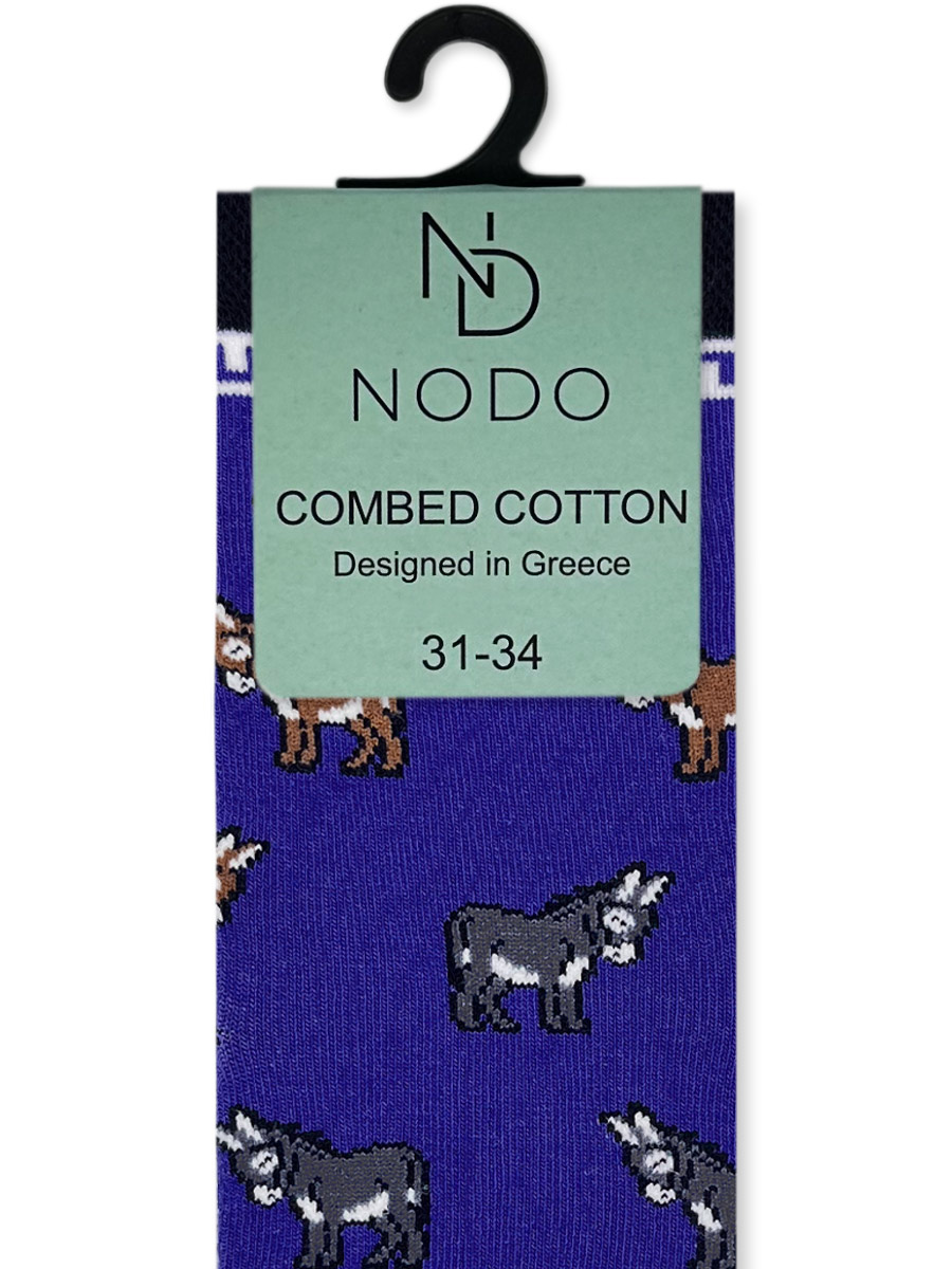 NODO Βαμβακερή Παιδική Κάλτσα με Σχέδια Donkeys NODO Βαμβακερή Παιδική Κάλτσα με Σχέδια Donkeys