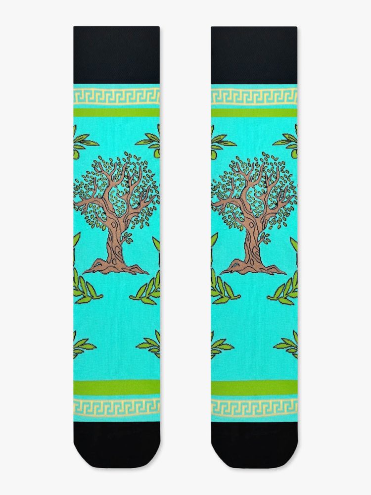 NODO Βαμβακερή Κάλτσα με Σχέδια Olive Tree