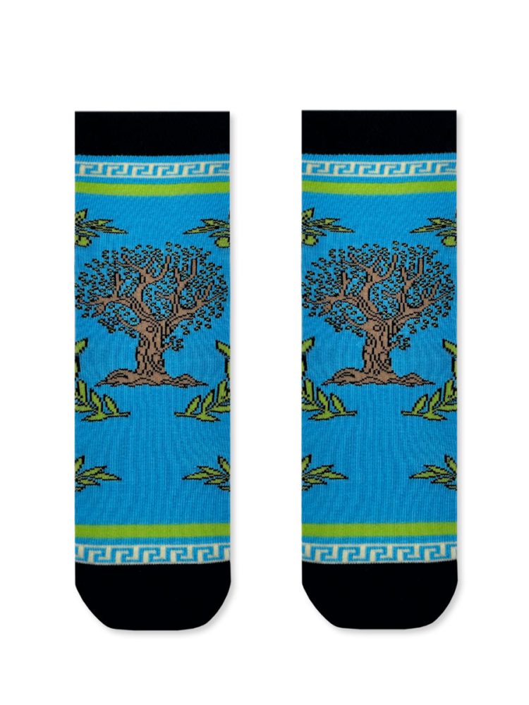 NODO Βαμβακερή Παιδική Κάλτσα με Σχέδια Olive Tree