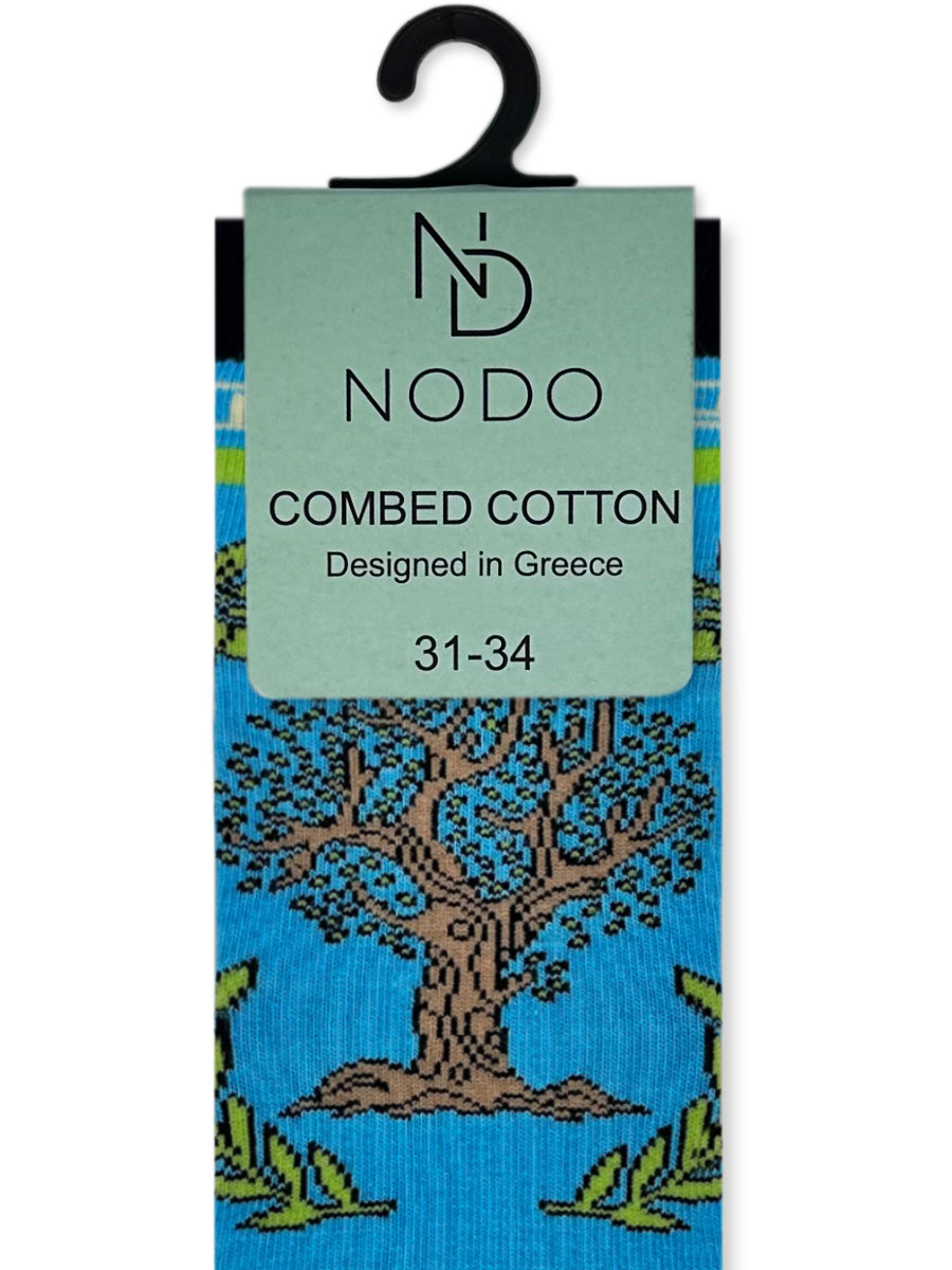 NODO Βαμβακερή Παιδική Κάλτσα με Σχέδια Olive Tree NODO Βαμβακερή Παιδική Κάλτσα με Σχέδια Olive Tree