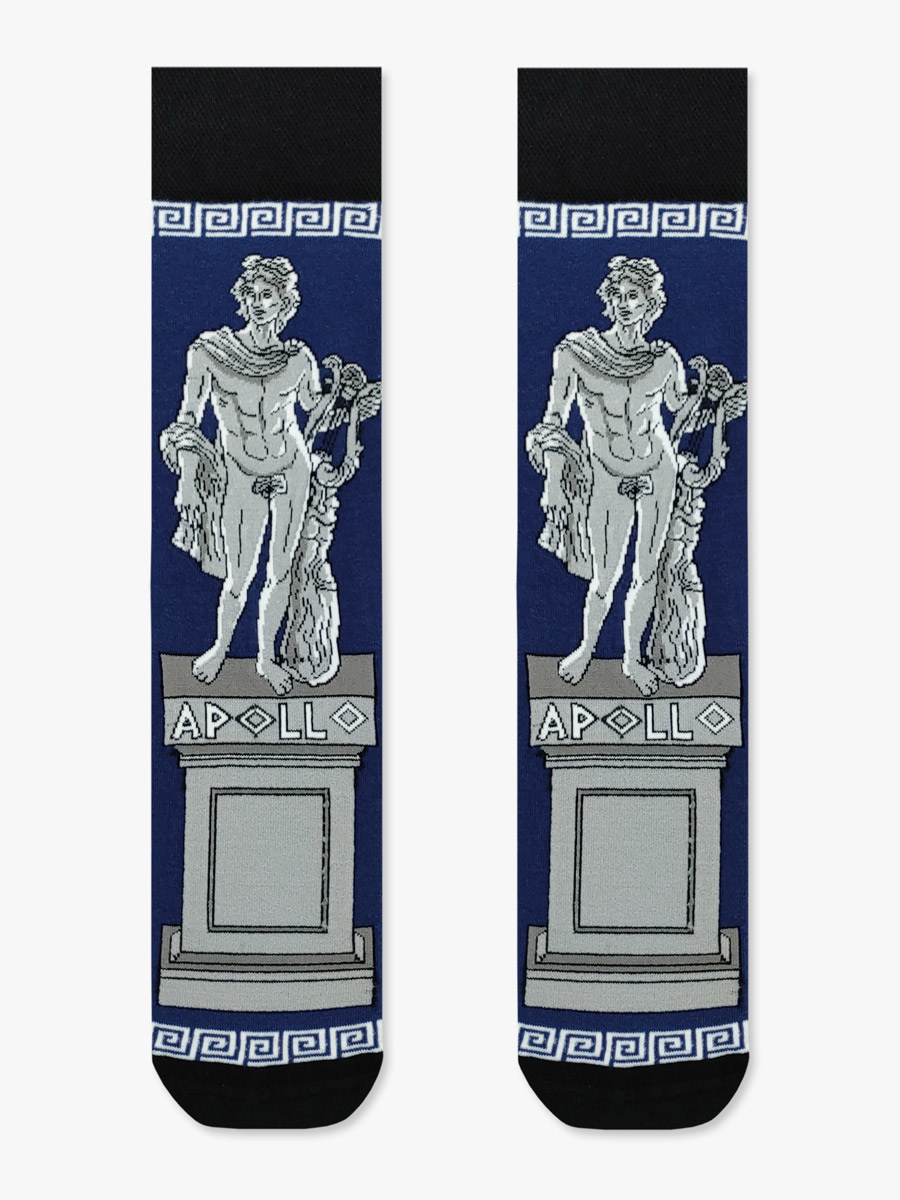 NODO Βαμβακερή Κάλτσα με Σχέδια Apollo The Greek God