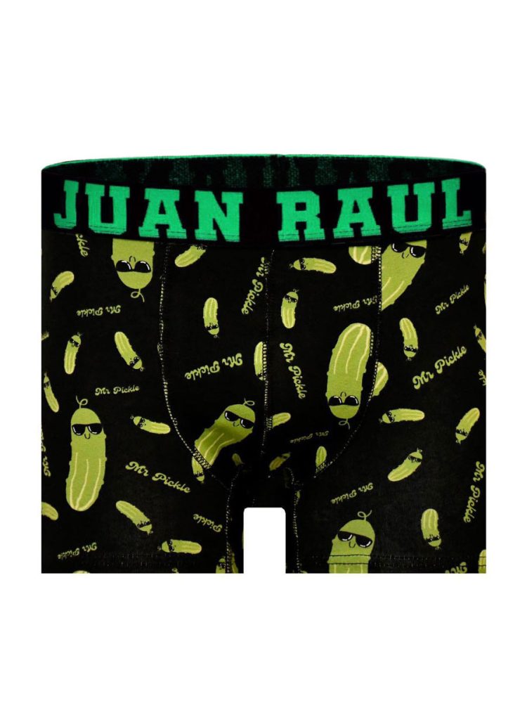 JUAN RAUL Ανδρικό Βαμβακερό Μποξεράκι με Σχέδια Cucumbers