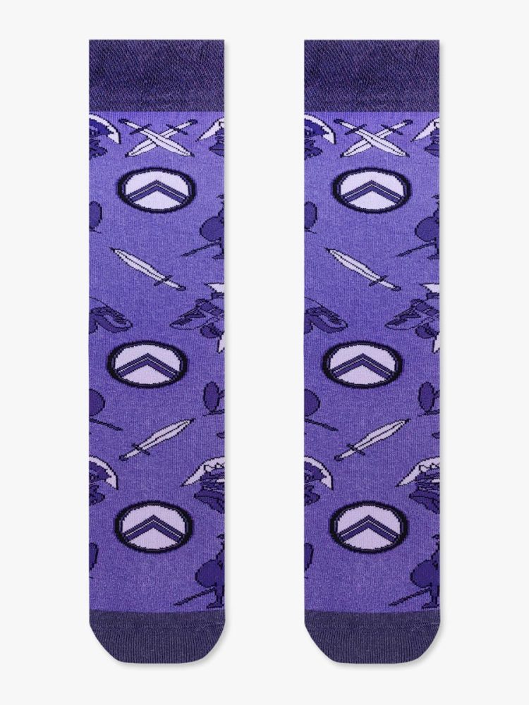Βαμβακερή Κάλτσα με Σχέδια Spartans Pattern NODO