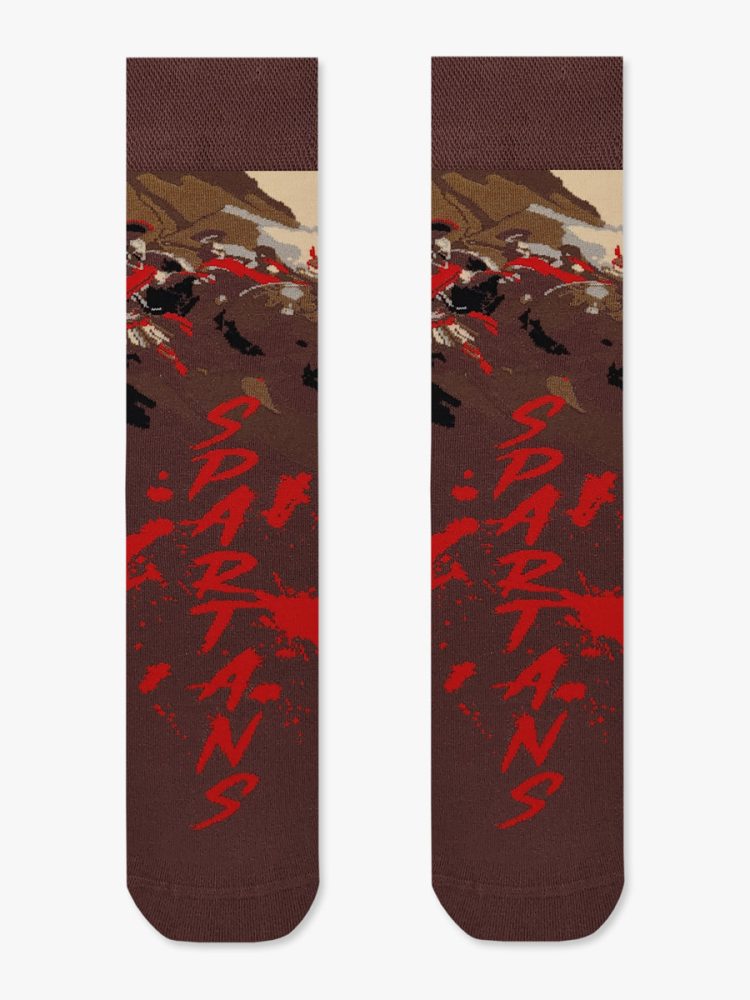 Κάλτσα Βαμβακερή με Σχέδια Spartans in Blood NODO