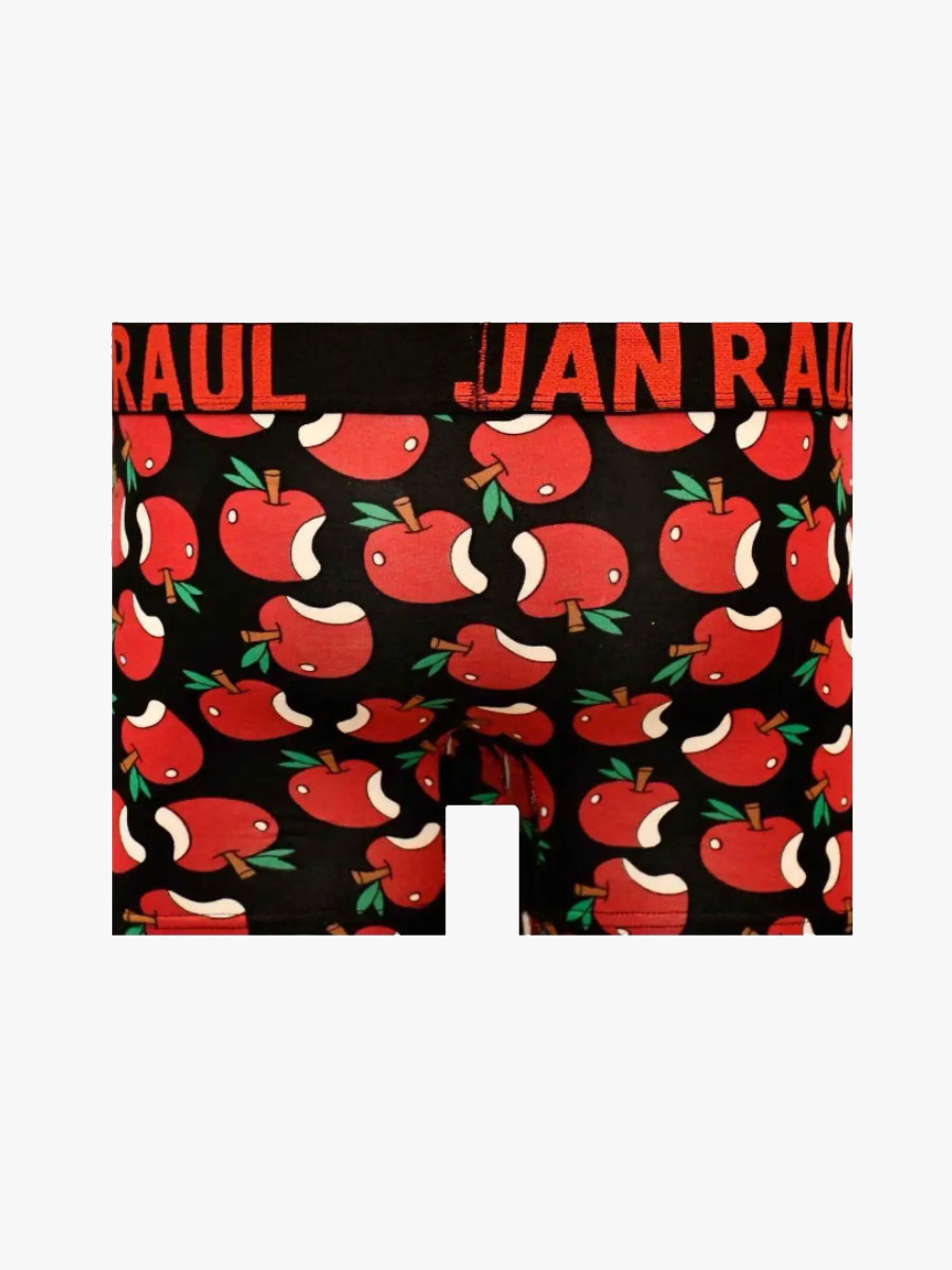 Ανδρικό Βαμβακερό Μποξεράκι με Σχέδια Apples Red JUAN RAUL Ανδρικό Βαμβακερό Μποξεράκι με Σχέδια Apples Red JUAN RAUL