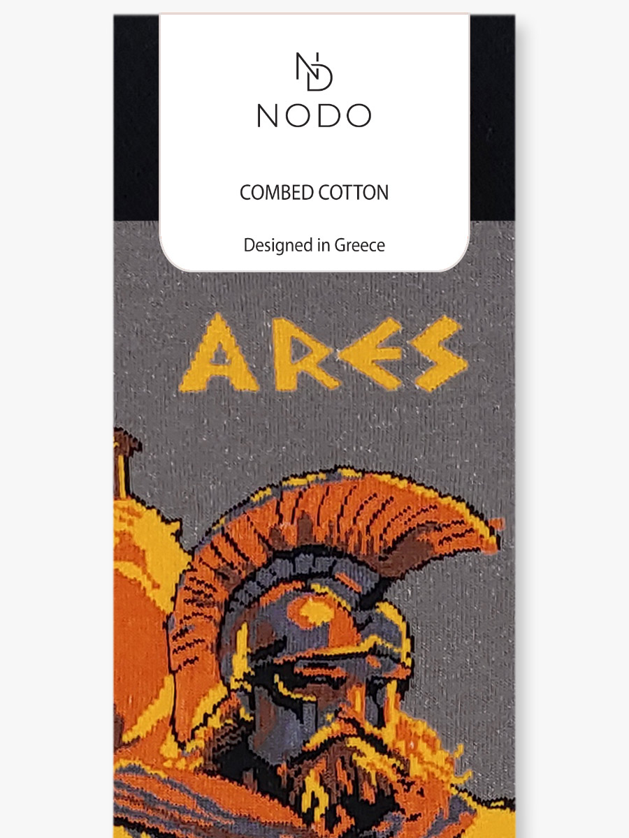 Κάλτσα Βαμβακερή με Σχέδια Greek God Ares Bronze NODO Κάλτσα Βαμβακερή με Σχέδια Bronze Ares NODO
