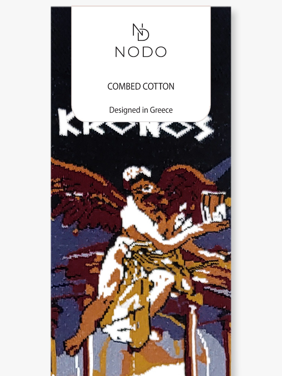 Βαμβακερή Κάλτσα με Σχέδια Greek Titan Kronos NODO Βαμβακερή Κάλτσα με Σχέδια Greek Titan Kronos NODO