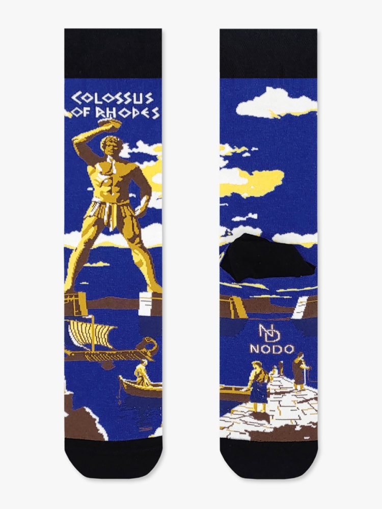 Βαμβακερή Κάλτσα με Σχέδια Colossus of Rhodes NODO