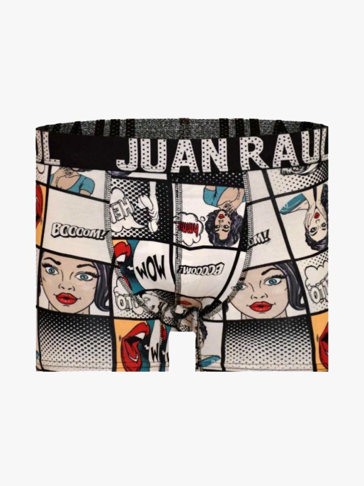 Ανδρικό Βαμβακερό Μποξεράκι με Σχέδια Pop Art Comics JUAN RAUL