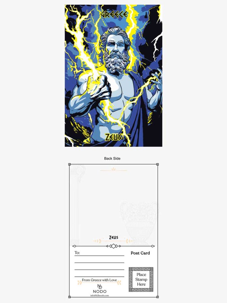 Postcard με Σχέδιο Zeus NODO