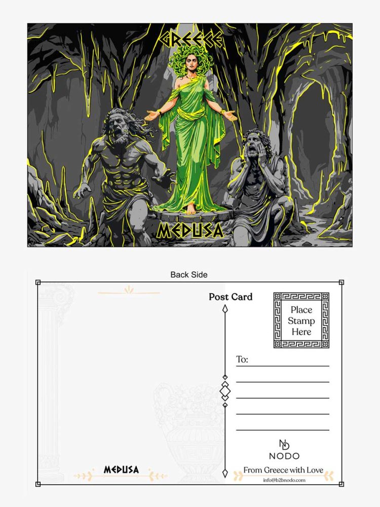 Postcard με Σχέδιο Medusa NODO