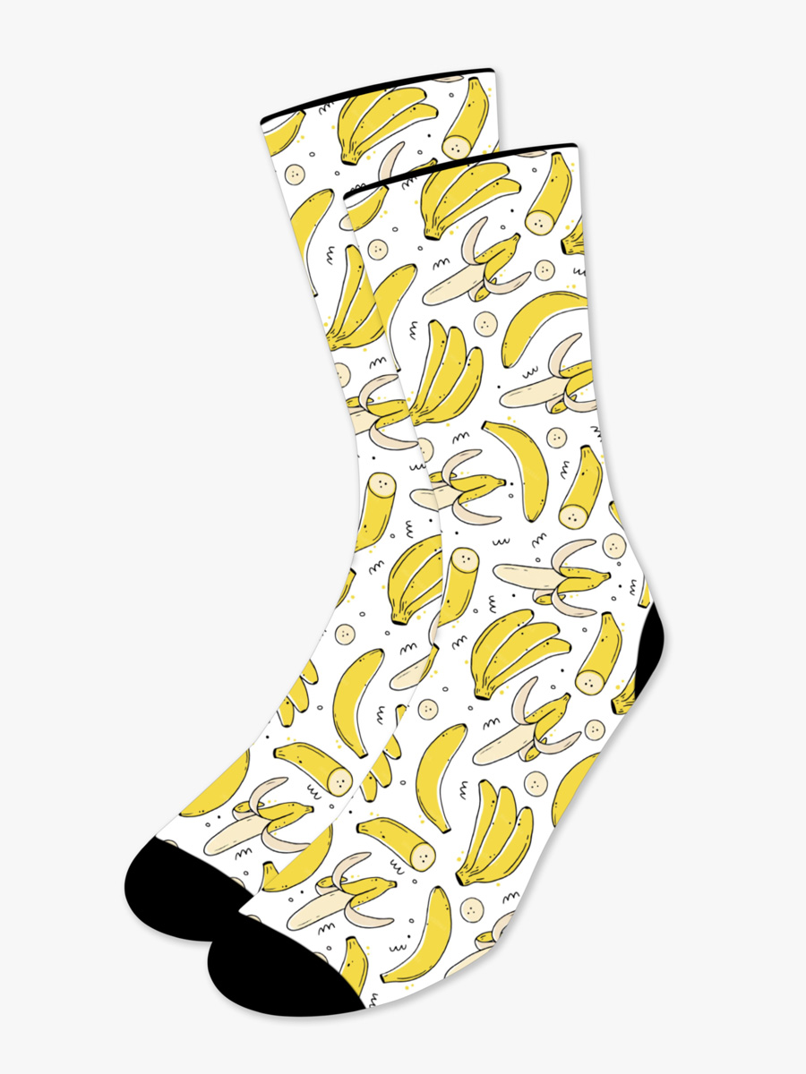Κάλτσα Τυπωμένη με Σχέδια Banana Madness NODO Κάλτσα Τυπωμένη με Σχέδια Banana Madness NODO