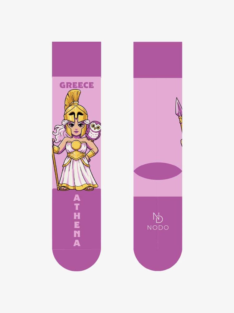 Βαμβακερή Παιδική Κάλτσα με Σχέδια ATHENA NODO